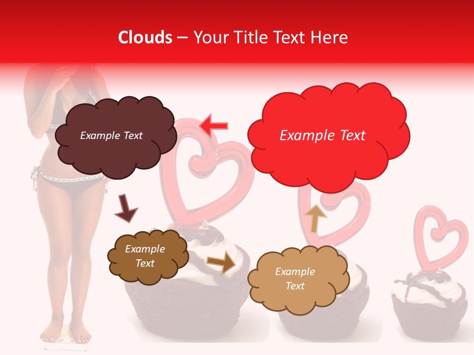 Girl Isolated Female PowerPoint Template