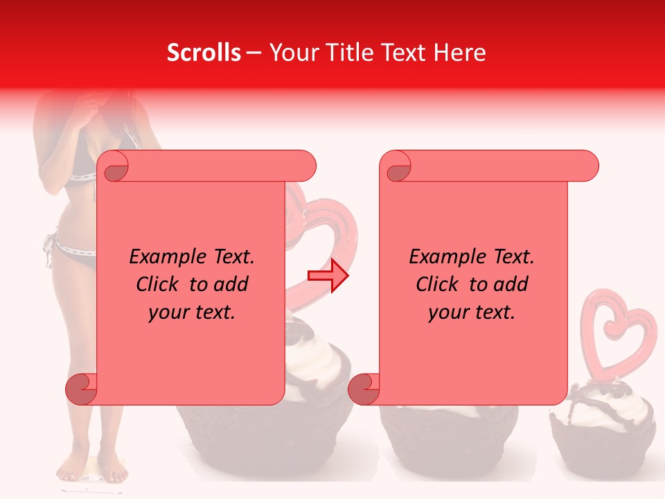 Girl Isolated Female PowerPoint Template