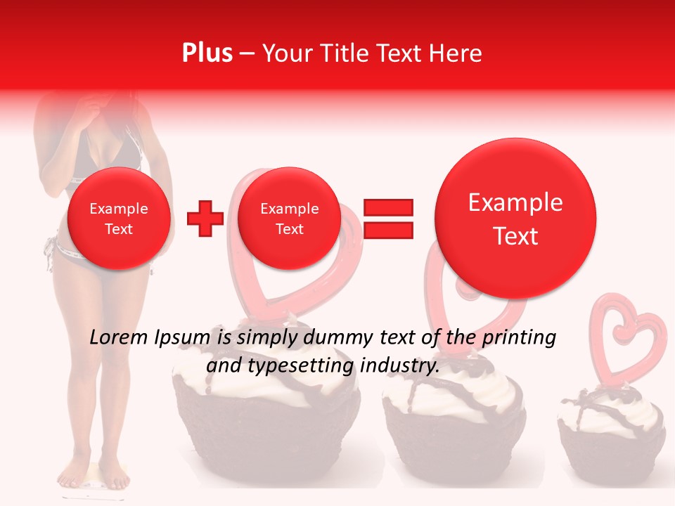 Girl Isolated Female PowerPoint Template