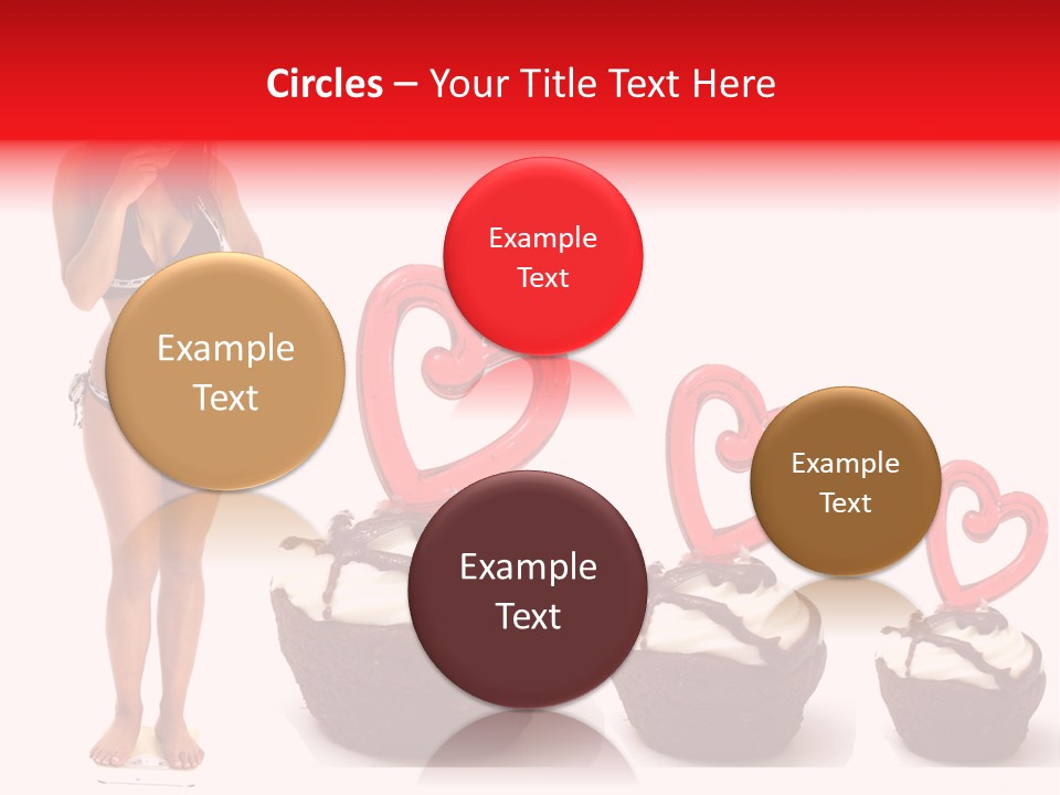 Girl Isolated Female PowerPoint Template