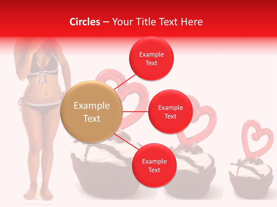 Girl Isolated Female PowerPoint Template