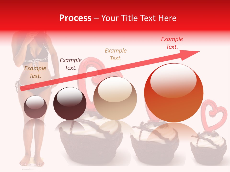 Girl Isolated Female PowerPoint Template