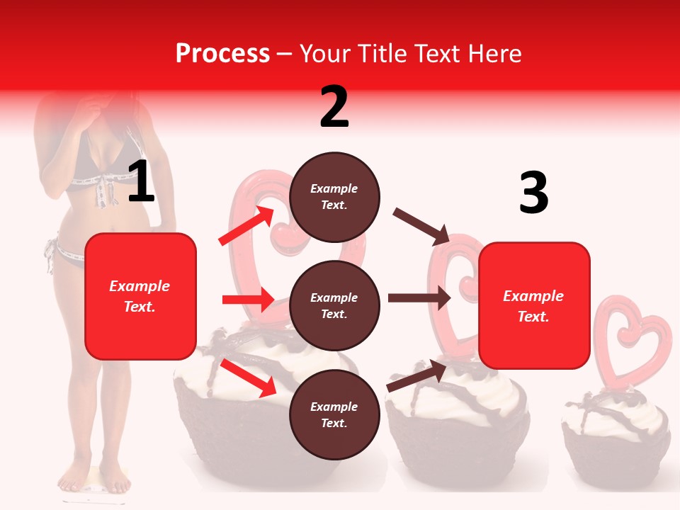 Girl Isolated Female PowerPoint Template