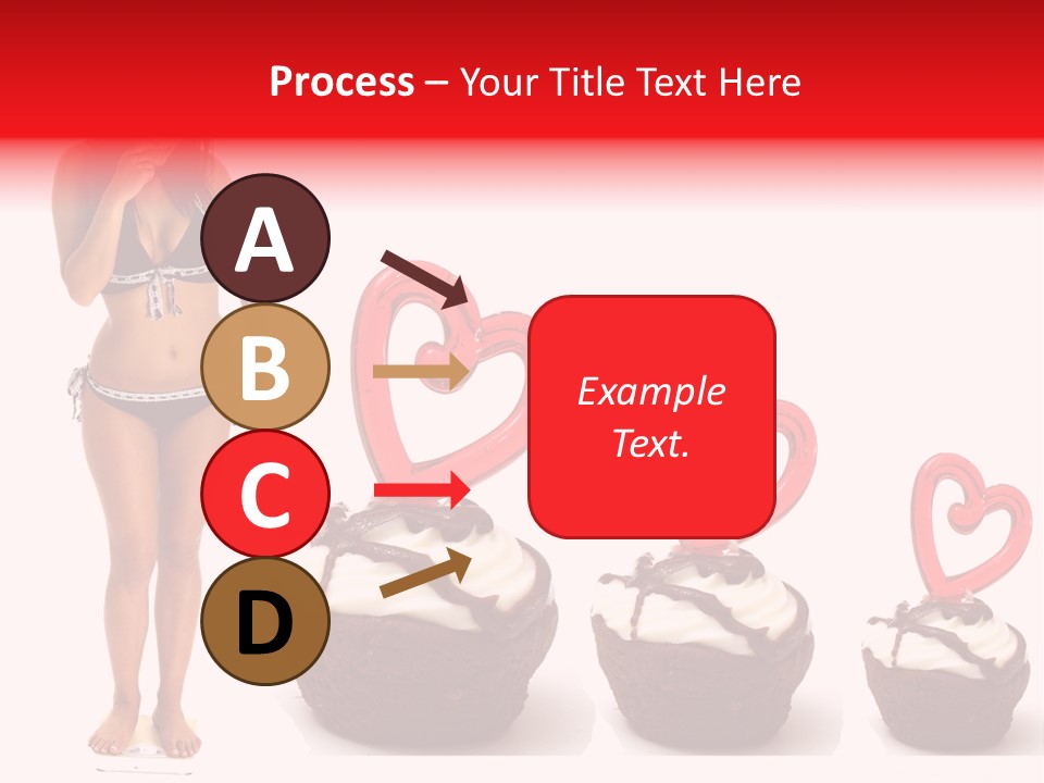 Girl Isolated Female PowerPoint Template