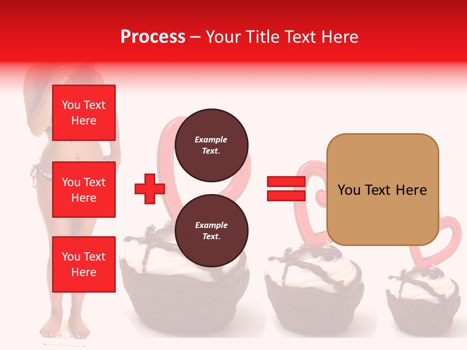 Girl Isolated Female PowerPoint Template