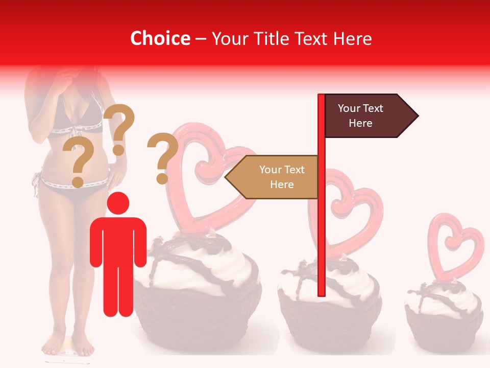 Girl Isolated Female PowerPoint Template