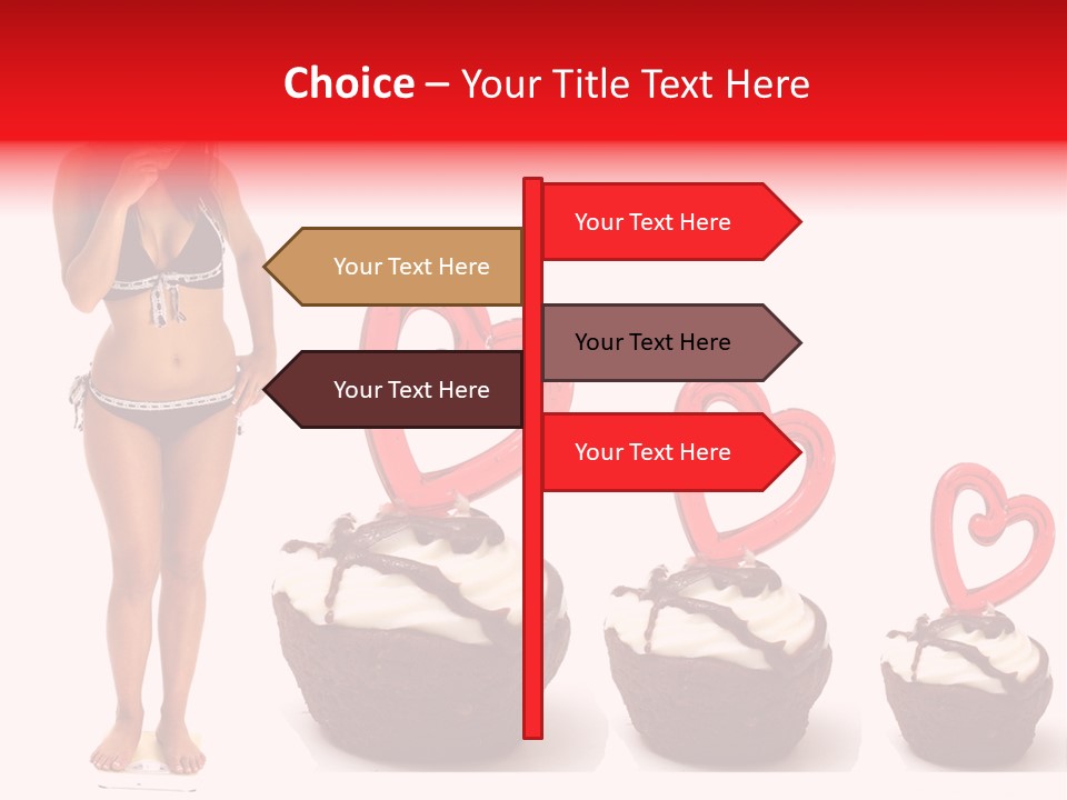 Girl Isolated Female PowerPoint Template