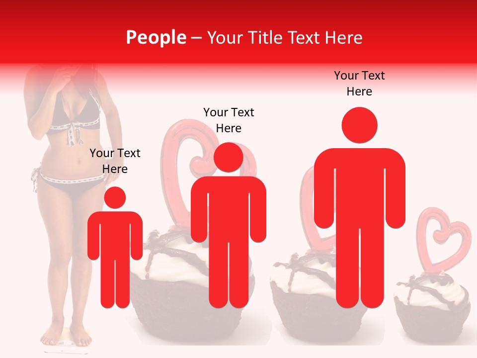 Girl Isolated Female PowerPoint Template