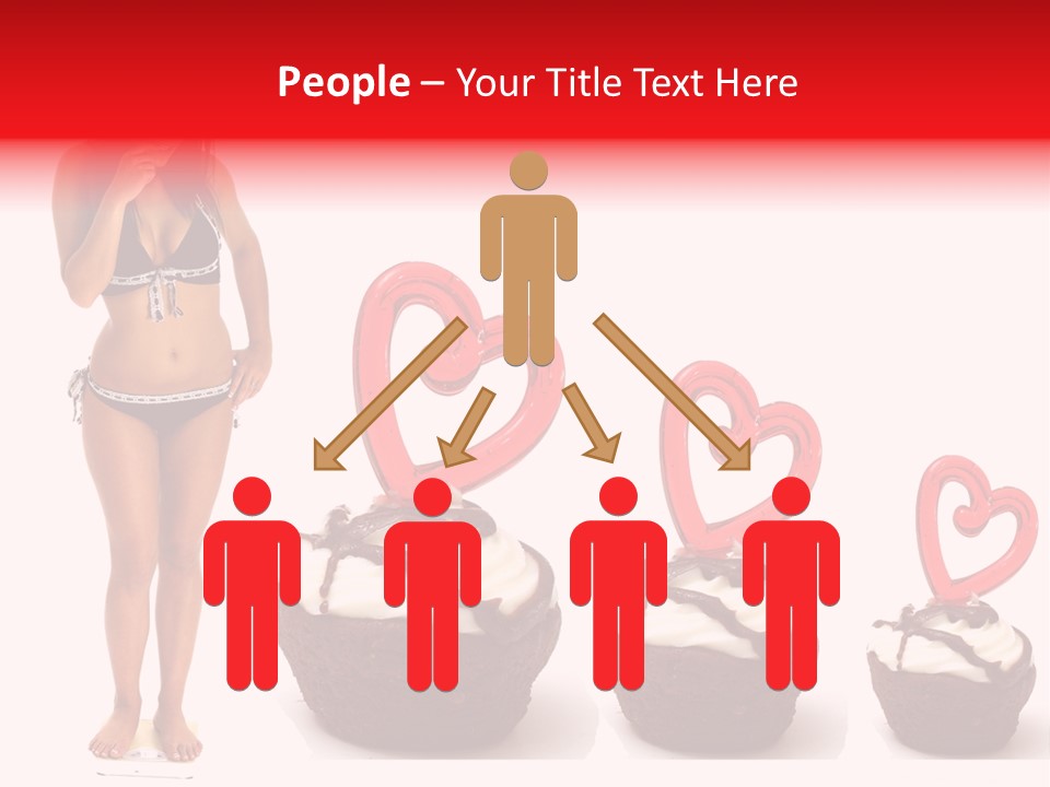 Girl Isolated Female PowerPoint Template