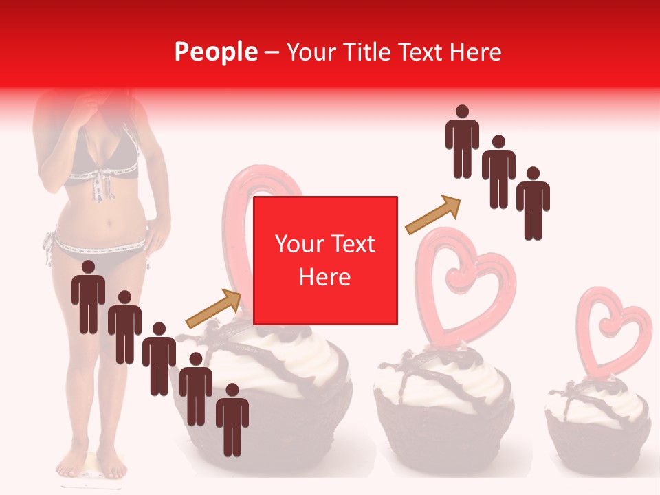 Girl Isolated Female PowerPoint Template