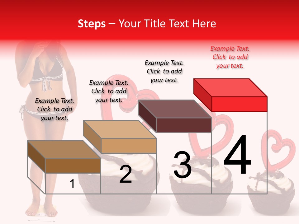 Girl Isolated Female PowerPoint Template