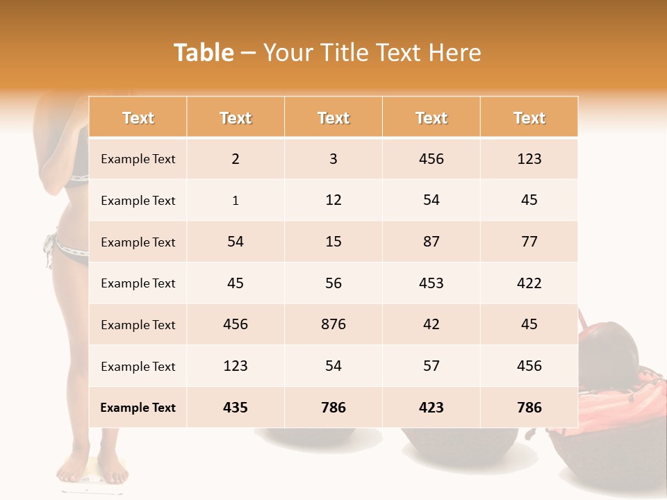 Weight Person Health PowerPoint Template