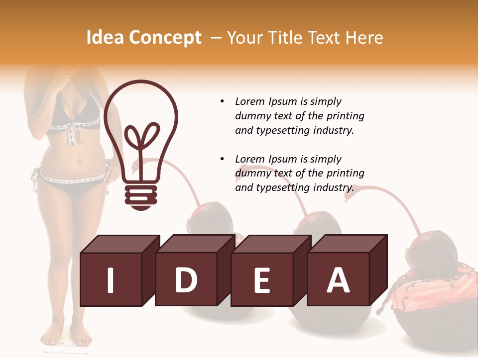 Weight Person Health PowerPoint Template