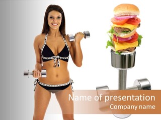 Diet Burger Year PowerPoint Template