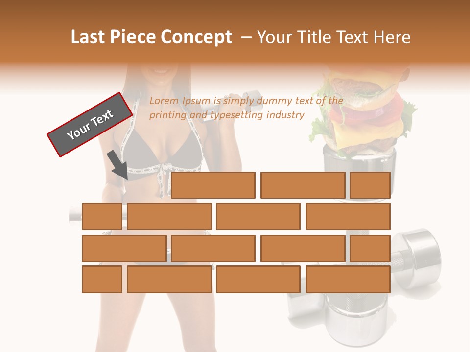 Diet Burger Year PowerPoint Template