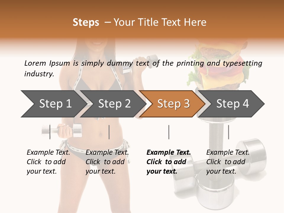 Diet Burger Year PowerPoint Template