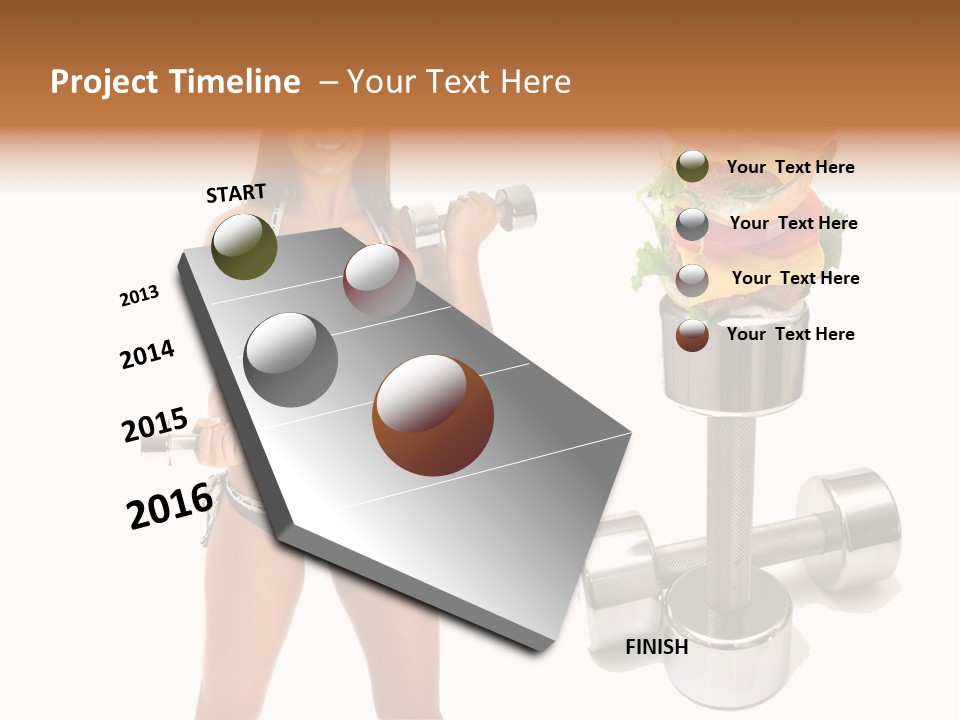 Diet Burger Year PowerPoint Template