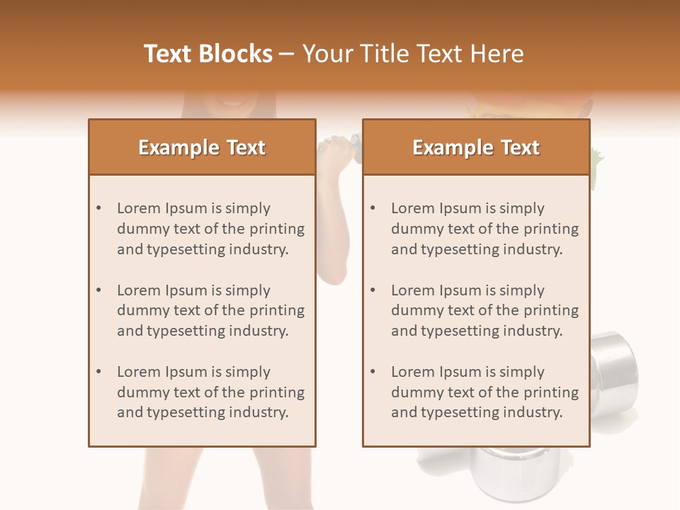 Diet Burger Year PowerPoint Template