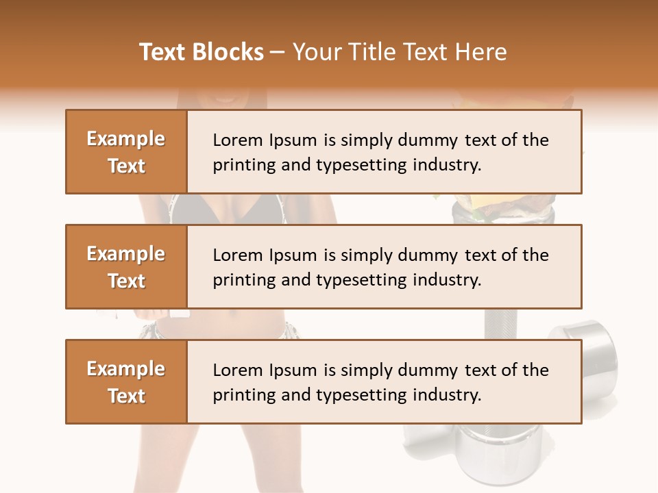 Diet Burger Year PowerPoint Template