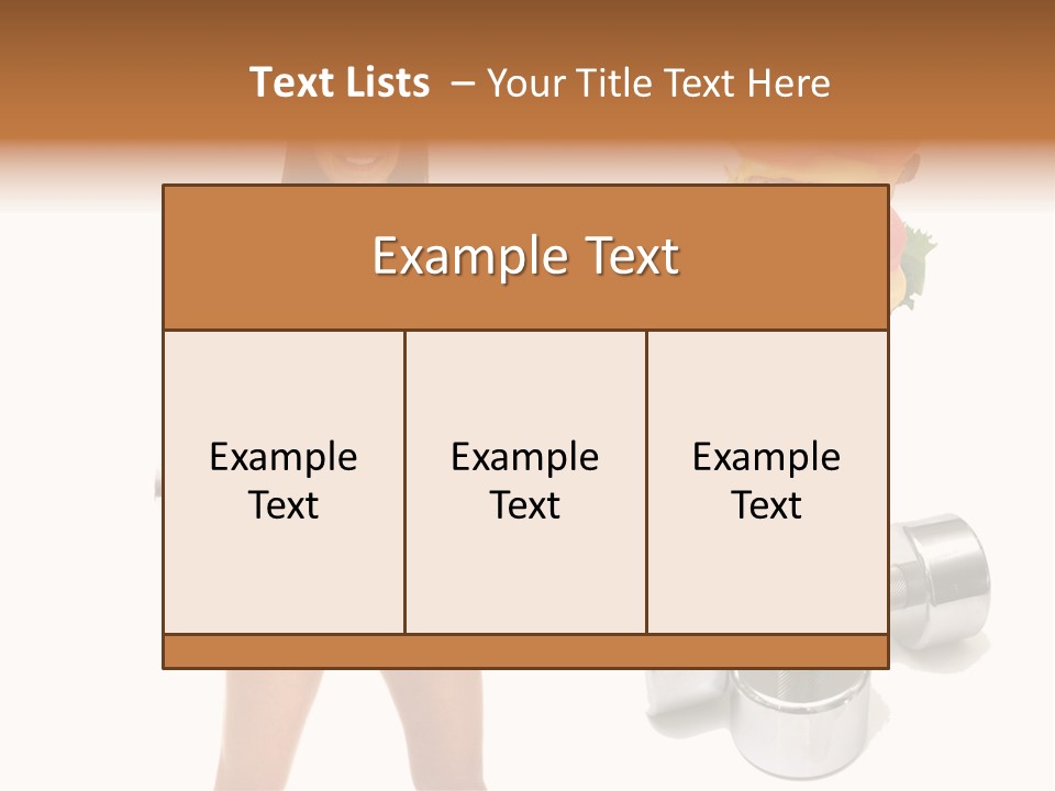Diet Burger Year PowerPoint Template