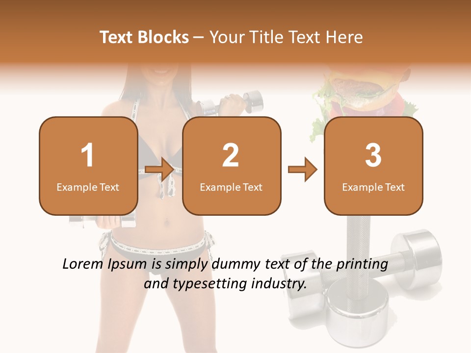 Diet Burger Year PowerPoint Template