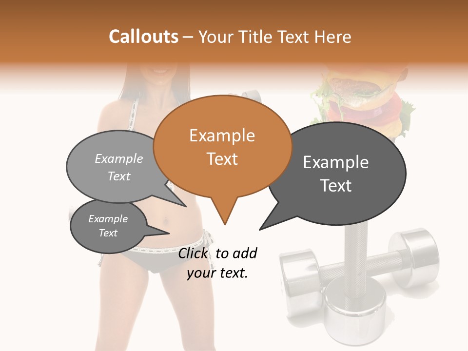 Diet Burger Year PowerPoint Template