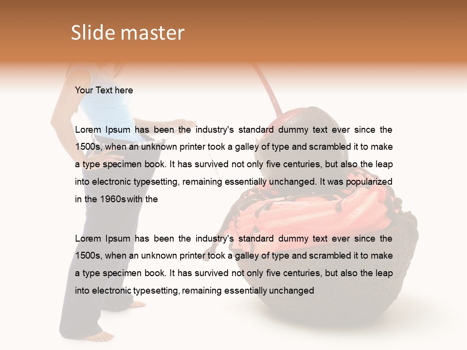 Diet Weight Girl PowerPoint Template