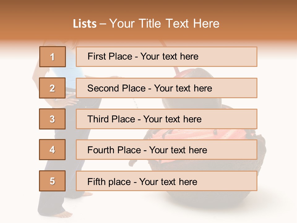 Diet Weight Girl PowerPoint Template
