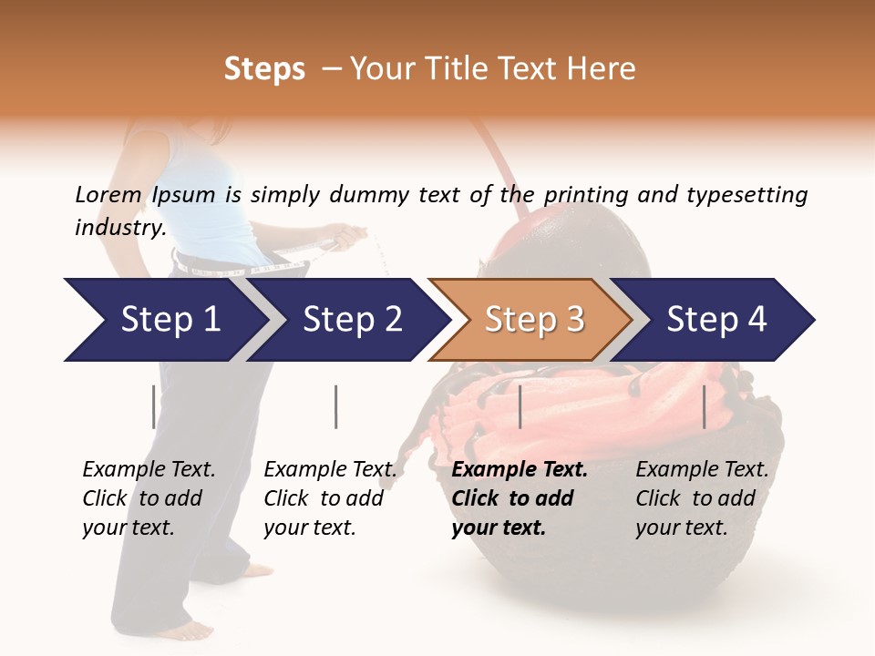 Diet Weight Girl PowerPoint Template