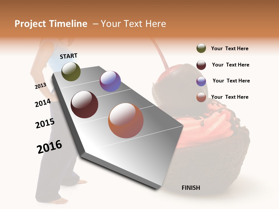 Diet Weight Girl PowerPoint Template