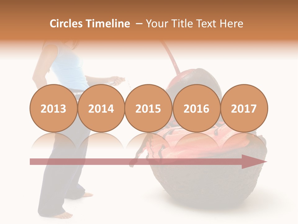 Diet Weight Girl PowerPoint Template