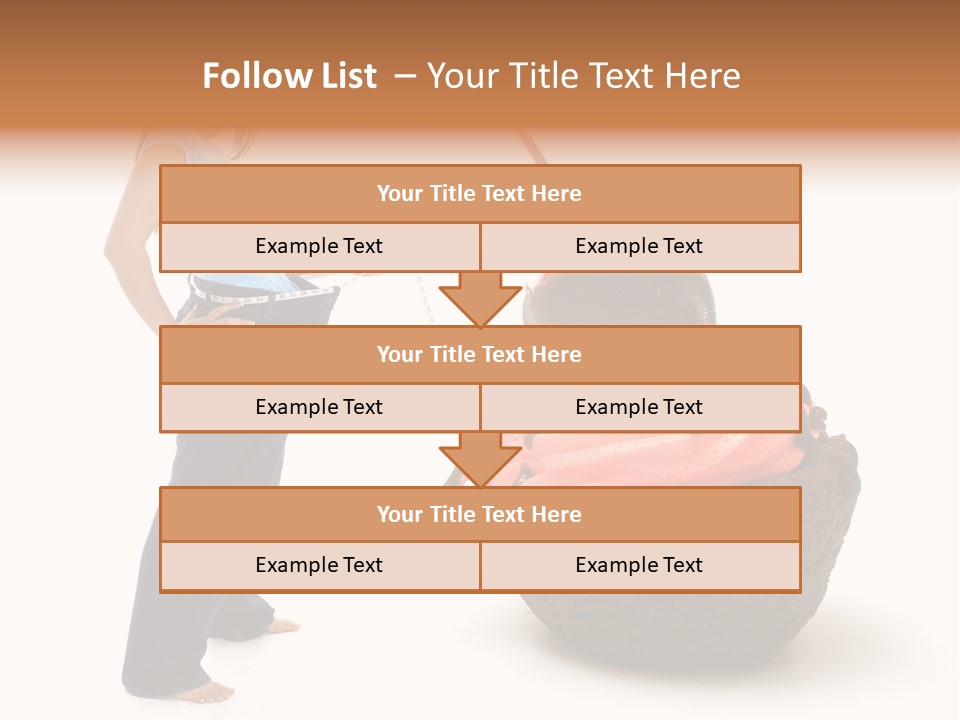 Diet Weight Girl PowerPoint Template