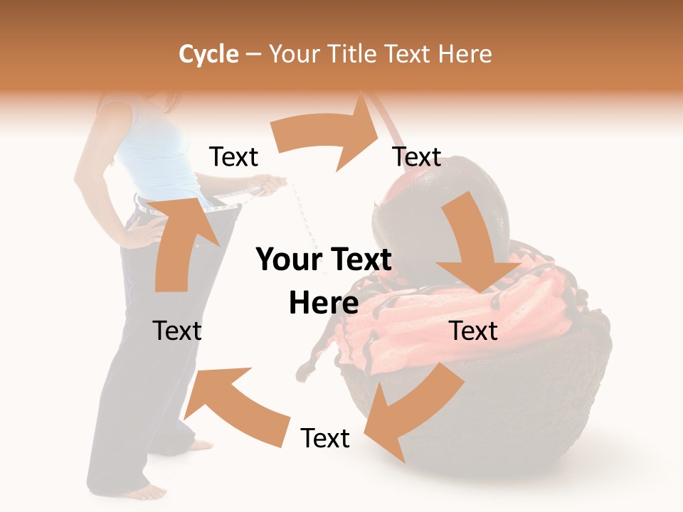 Diet Weight Girl PowerPoint Template