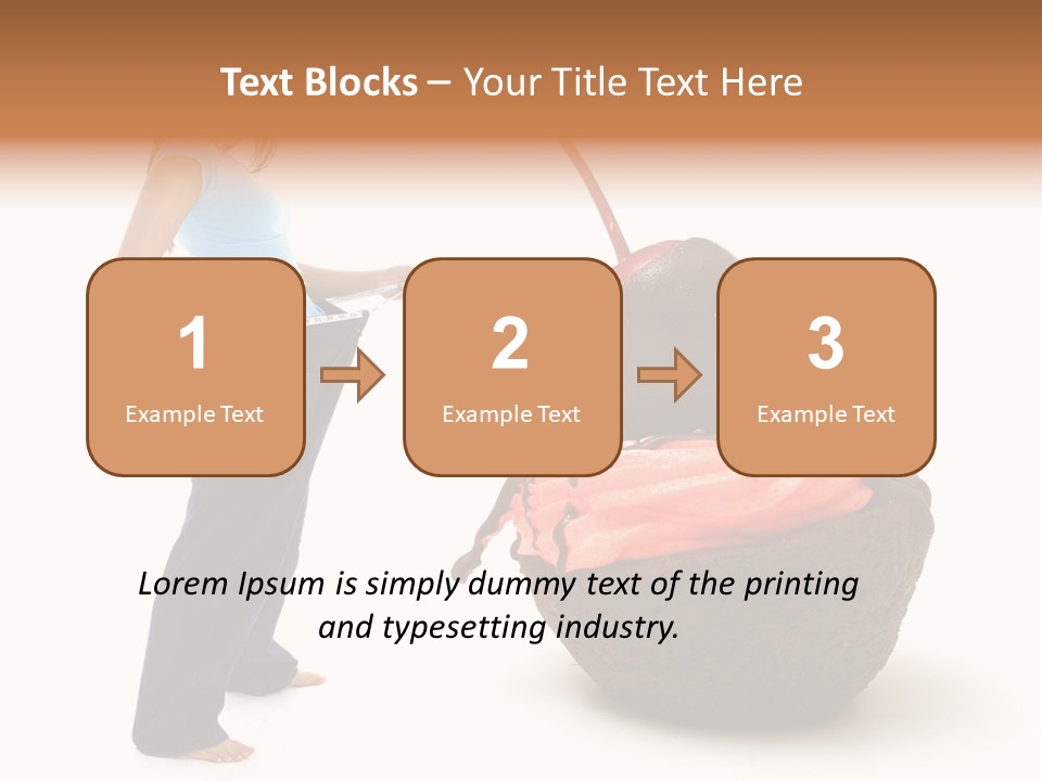 Diet Weight Girl PowerPoint Template