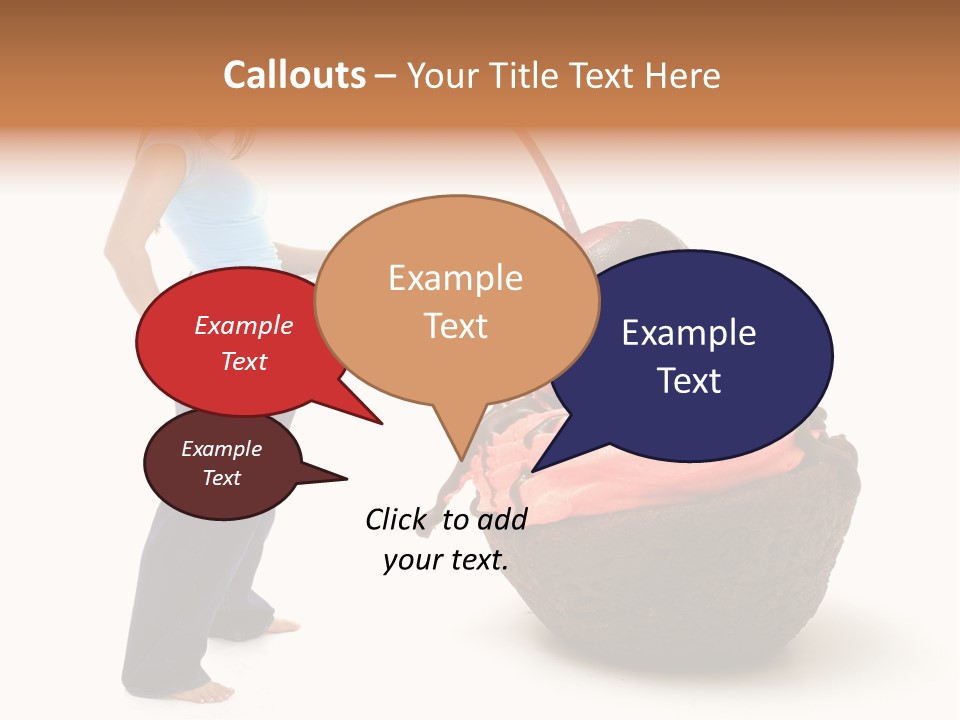 Diet Weight Girl PowerPoint Template