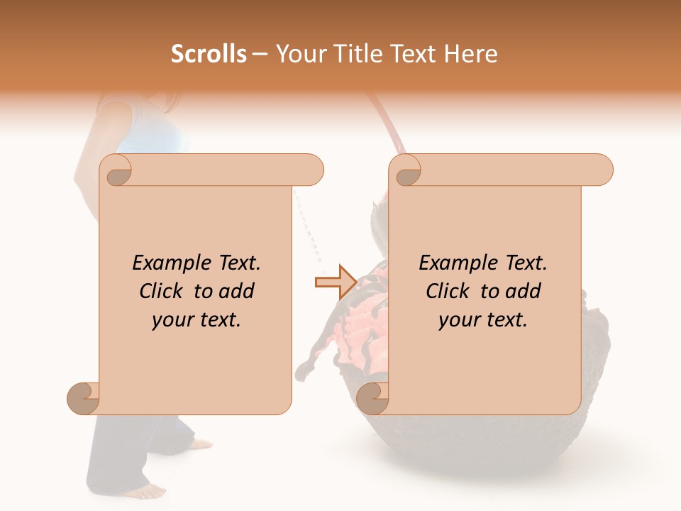 Diet Weight Girl PowerPoint Template