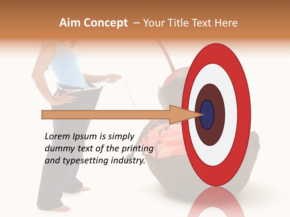 Diet Weight Girl PowerPoint Template