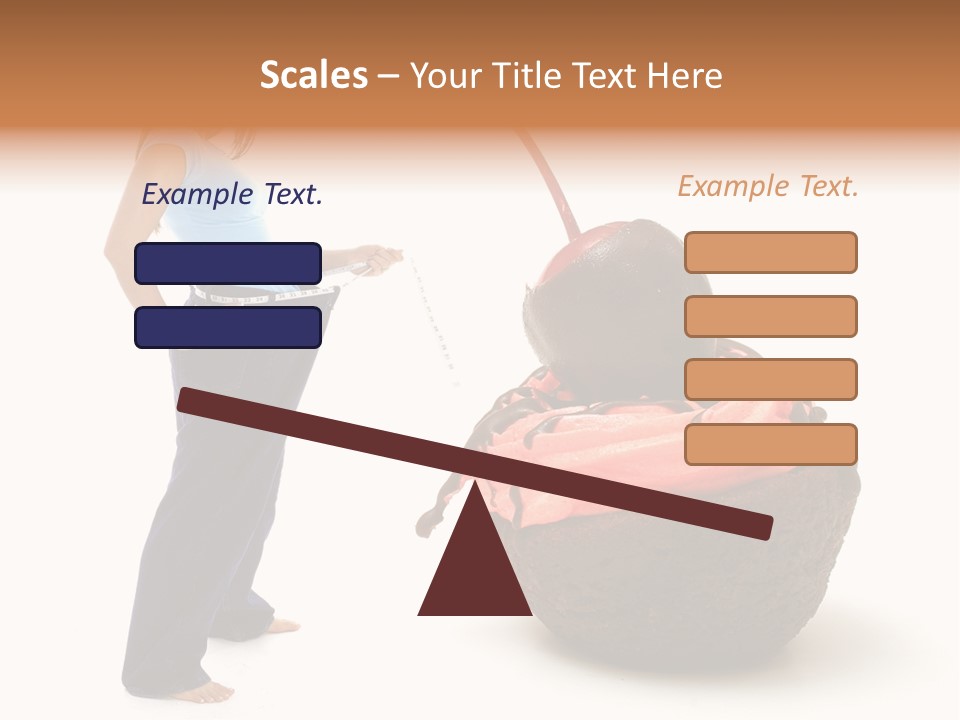 Diet Weight Girl PowerPoint Template