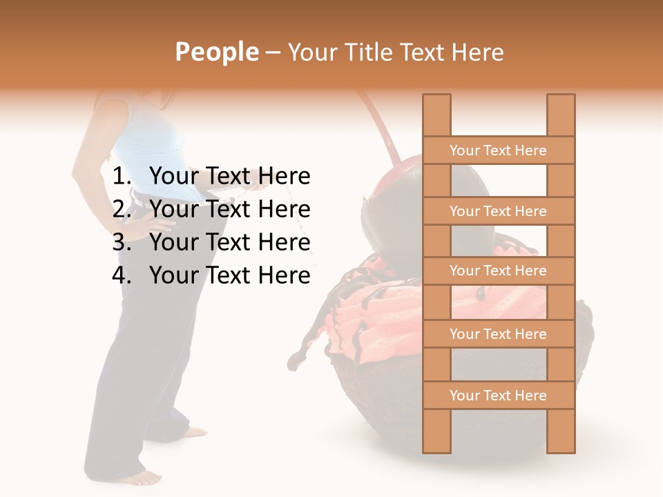 Diet Weight Girl PowerPoint Template