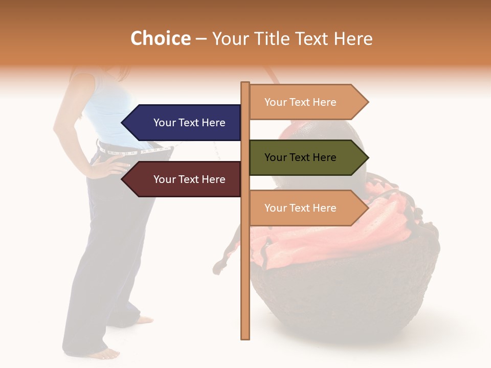 Diet Weight Girl PowerPoint Template