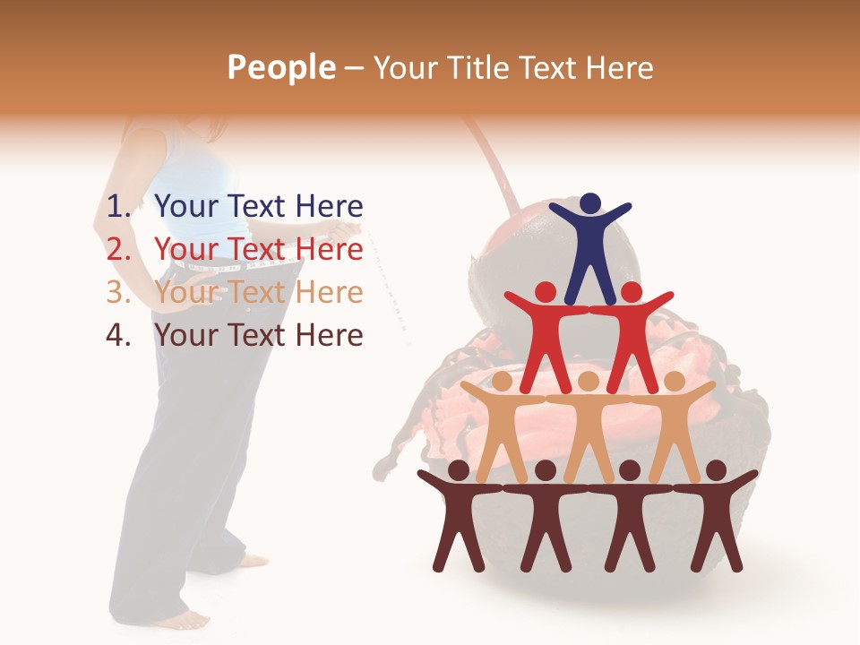 Diet Weight Girl PowerPoint Template