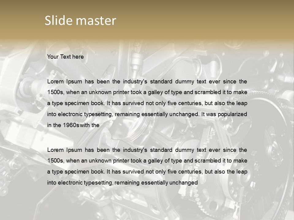Piston Torque Model PowerPoint Template