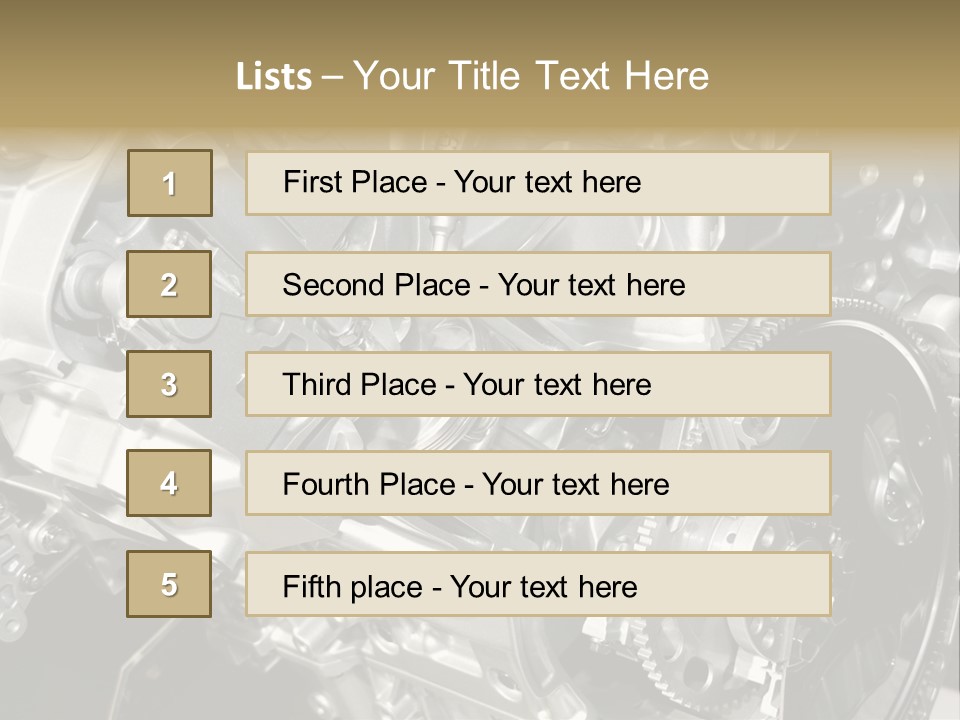 Piston Torque Model PowerPoint Template