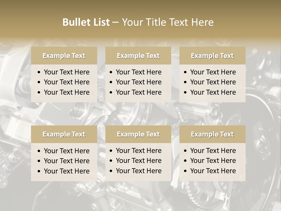 Piston Torque Model PowerPoint Template