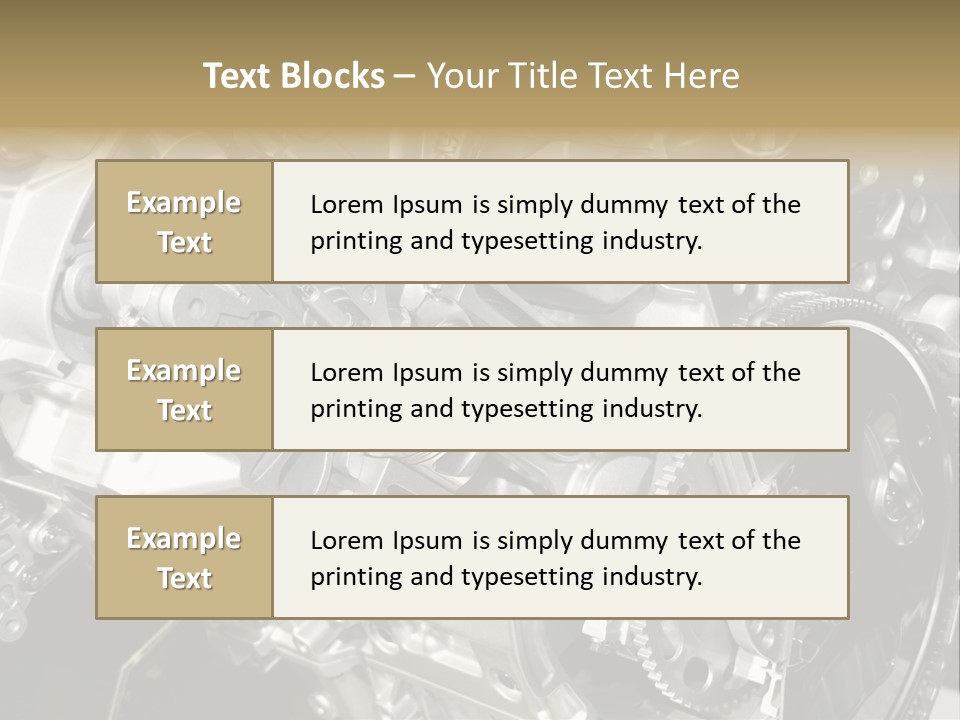 Piston Torque Model PowerPoint Template