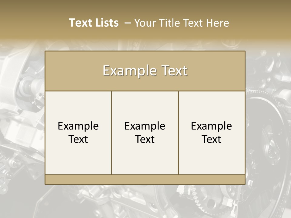 Piston Torque Model PowerPoint Template