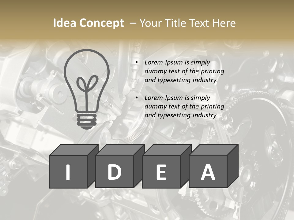Piston Torque Model PowerPoint Template
