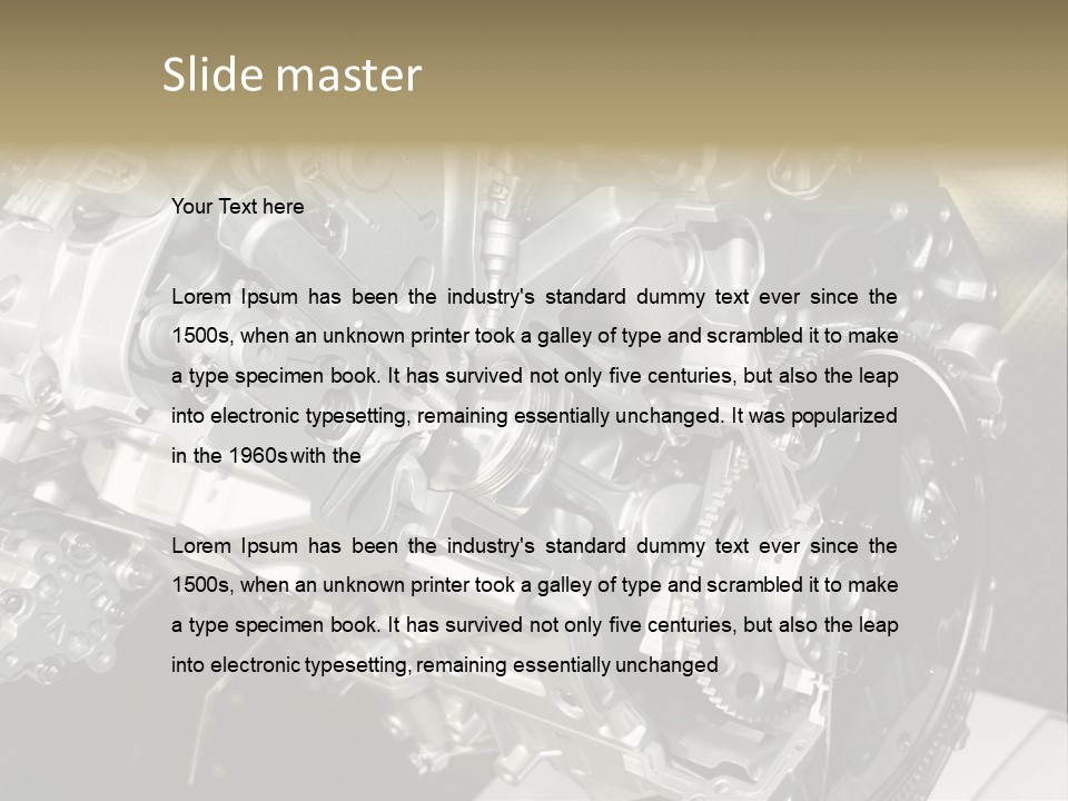 Clean Automotive Transparent PowerPoint Template