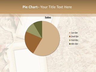 Ornamentation Lace Sepia PowerPoint Template