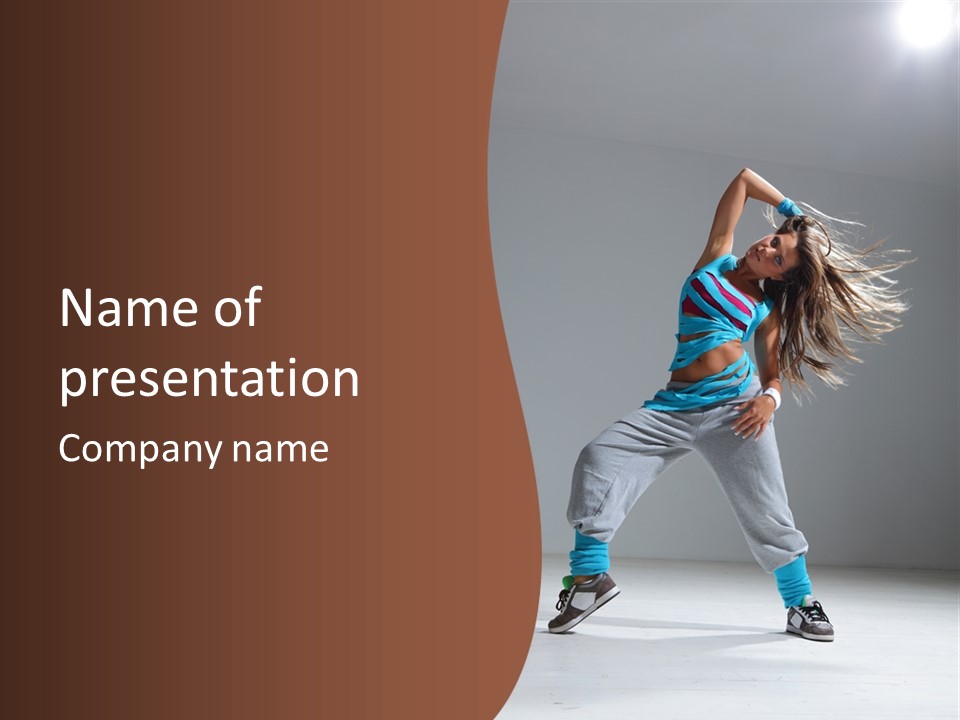 Aerobic Modern Hip Hop PowerPoint Template